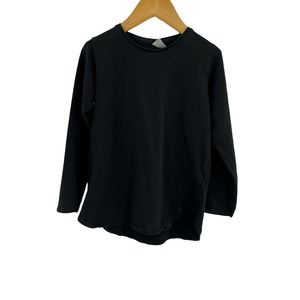 Zara Black Long Sleeve‎ Crew Neck Tee Size 5